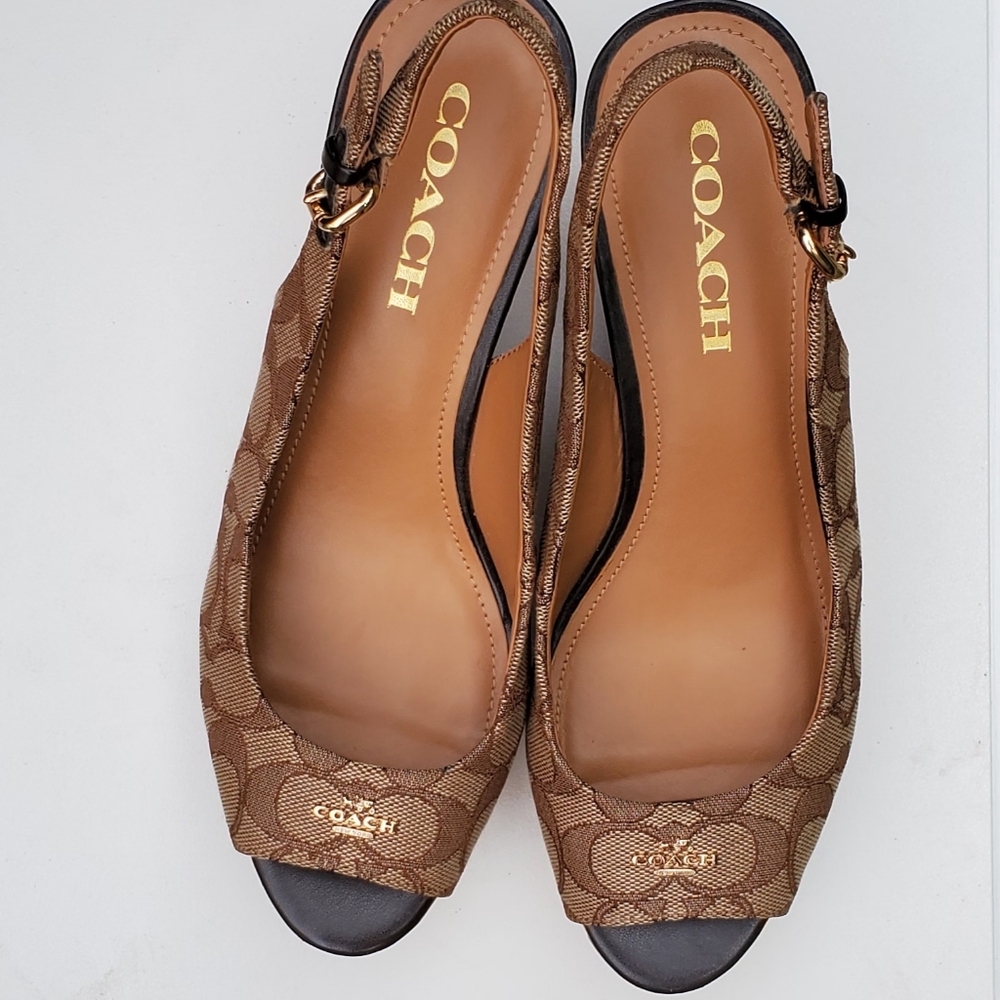 Coach wedge shoes